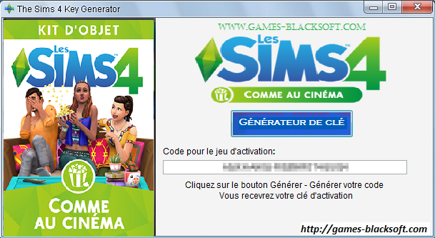 Les-Sims-4-Comme-au-cinéma-générateur-de-clé