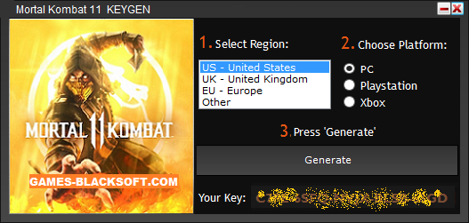 Mortal kombat 11 download key