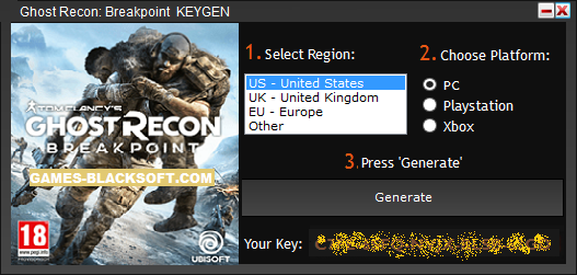 ghost recon breakpoint activation code epic games