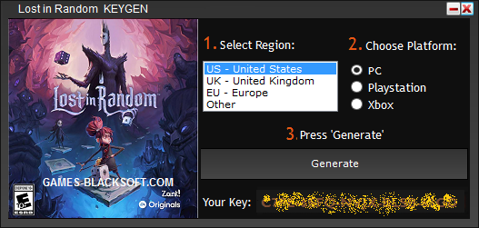 Lost-in-Random-activation-keys-and-full-game