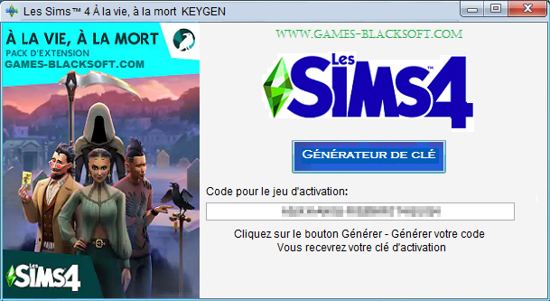 Les-Sims-4-A-la-vie-a-la-mort-Keygen-les-cles-d-activation