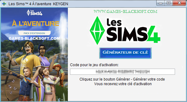 Les-Sims-4-A-laventure-gratuit-cle-d-activation-FR