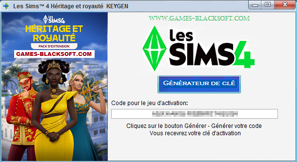 Les-Sims-4-Heritage-et-royaute-gratuit-cle-d-activation-FR
